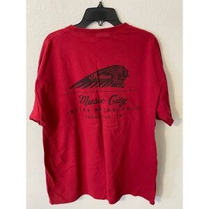 Indian Motorcycle Music City Nashville TN Red T Shirt Size Large